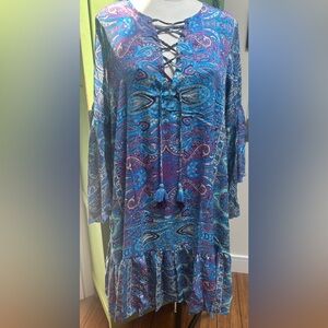 Flex Moda from India Silk blend dress. NWOT